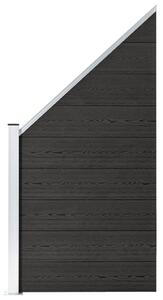 Fence Panel WPC 95x(105-180) cm Grey