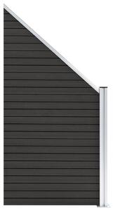 Fence Panel WPC 95x(105-180) cm Grey