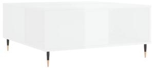 Coffee Table High Gloss White 80x80x36.5 cm Engineered Wood