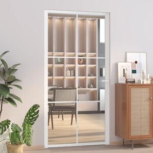 Interior Door 102.5x201.5 cm White ESG Glass and Aluminium