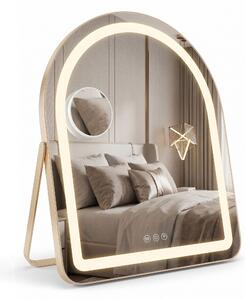 Mirror LED GLAM L.Gold 40x45cm