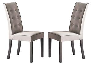 Avora Grey Fabric Dining Chairs in Pair
