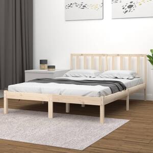 Bed Frame Solid Wood Pine 120x190 cm 4FT Small Double