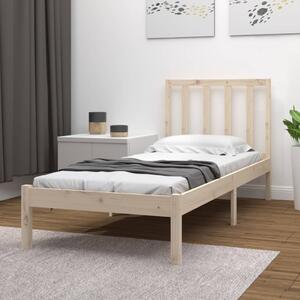 Bed Frame Solid Wood Pine 75x190 cm 2FT6 Small Single