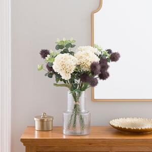 Florals Forever Hydrangea and Thistle Bouquet Yellow