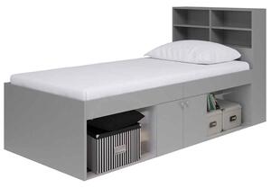 Jasper Wooden Low Single Bed In Grey