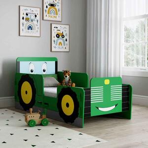 Jenks Wooden Toddler Bed In Green