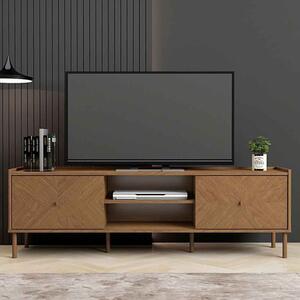 Ilford Wooden TV Stand With 2 Doors In Light Oak