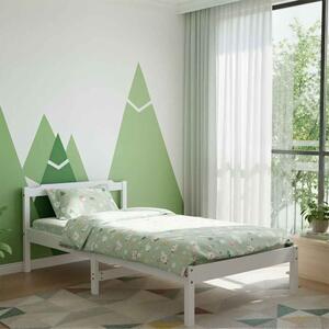 Joliette Wooden Single Bed In White