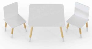 Dickson Wooden Kids Table And 2 Chairs In White