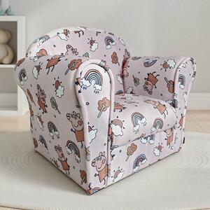 Maspeth Fabric Armchair In Pig Pink