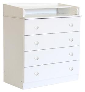 Karlstad Wooden Chest Of 4 Drawers In White