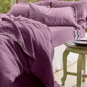 Raspberry 100% Linen Flat Sheet | Single | Piglet in Bed