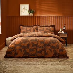 Herve Reversible Duvet Cover Bedding Set Tan