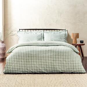 Barton Check Reversible Duvet Cover Bedding Set Forest