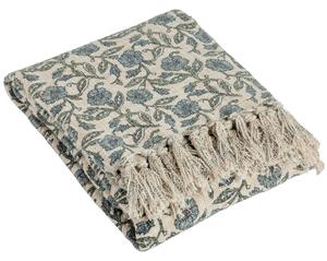 Delphine Cotton 130cm x 70cm Throw Delph Blue