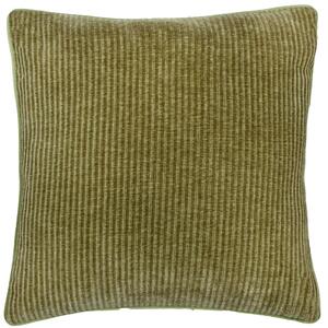 Garda Corduroy Piped 50cm x 50cm Filled Cushion Leaf Green