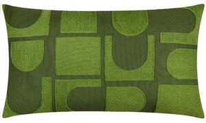 Hallam Embroidered Cotton 30cm x 50cm Filled Boudoir Ivy Green