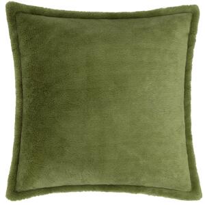 Kallu Faux Fur 55cm x 55cm Filled Cushion Olive