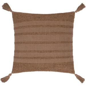 Larch Woven 45cm x 45cm Filled Cushion Cocoa