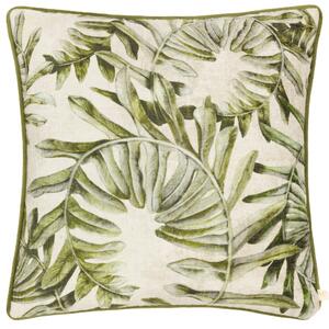 Kielder Forest Sherwood Chenille Piped 43cm x 43cm Filled Cushion Cream