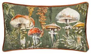 Kielder Forest Fungi Chenille Piped 30cm x 50cm Filled Cushion Fungi