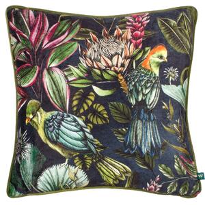 Leilani Twilight Piped Chenille 43cm x 43cm Filled Cushion Twilight