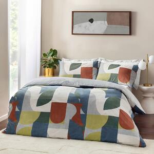 Siresa Geometric Duvet Cover Bedding Set Dusk Bronze