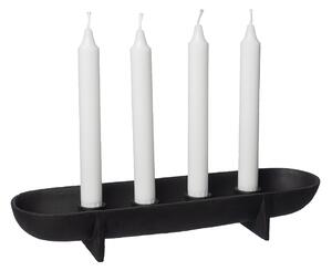 ERNST Ernst advent candle holder for 4 candles Black