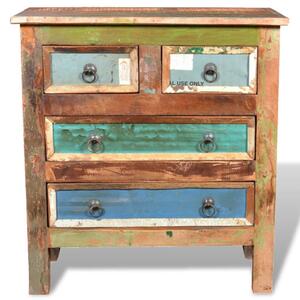 Reclaimed Cabinet Solid Wood with 4 Drawers