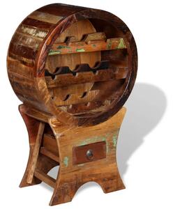 Wine Rack for 10 Bottles Solid Reclaimed Wood