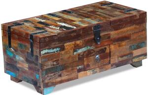 Coffee Table Box Chest Solid Reclaimed Wood 80x40x35 cm