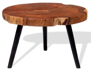 Log Coffee Table Solid Acacia Wood (55-60)x40 cm