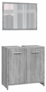 Bathroom Furniture Set Grey Sonoma Engineered Wood