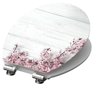 SCHÜTTE High Gloss Seat with Soft-Close FLOWERS & WOOD MDF