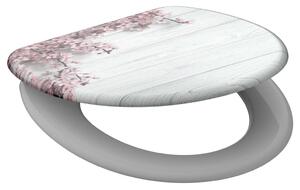 SCHÜTTE Toilet Seat with Soft-Close FLOWERS & WOOD