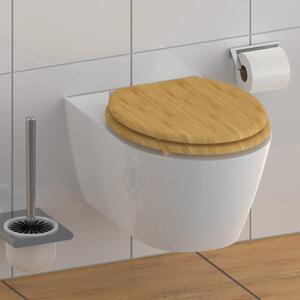 SCHÜTTE Toilet Seat with Soft-Close NATURAL BAMBOO