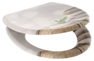 SCHÜTTE Toilet Seat with Soft-Close Quick Release STONE PYRAMID