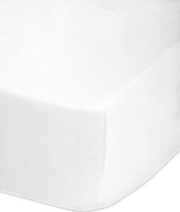 Single - White Fitted Sheets Easy Care 68 Pick Polycotton