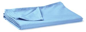 Single - Light Sky Blue Flat Sheets Easy Care 68 Pick Polycotton 178x254cm