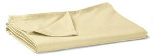 Single - Cream Flat Sheets Easy Care 68 Pick Polycotton 178x254cm