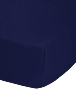 Single - Navy Blue Fitted Sheets Easy Care 68 Pick Polycotton