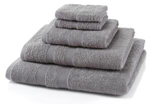 5 Piece Light Grey Towel Bale 500 GSM - 2 Face Cloths, 1 Hand Towel, 1 Bath Towel, 1 Bath Sheet