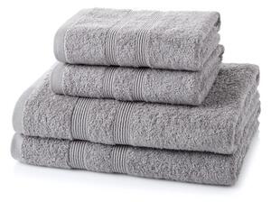 4 Piece Light Grey Towel Bale 500 GSM - 2 Hand Towels, 2 Bath Towels