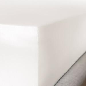 Mayfairsilk Ivory Pure Silk Fitted Sheet - UK Single (35cm Deep)