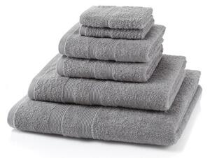 6 Piece Light Grey Towel Bale 500 GSM - 2 Face Cloths, 2 Hand Towels, 1 Bath Towel, 1 Bath Sheet