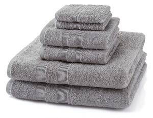 6 Piece Light Grey Towel Bale 500 GSM - 2 Face Cloths, 2 Hand Towels, 2 Bath Sheets