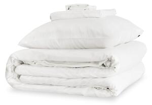 Mayfairsilk Brilliant White Silk Duvet Set - Single / Standard Pillowcases