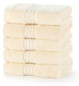 Egyptian Collection 700 gsm Cream Face Cloths - Pack of 12