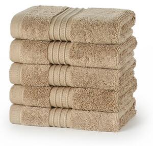 Egyptian Collection 700 gsm Latte Face Cloths - Pack of 12